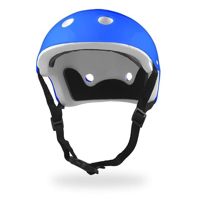 casco skate azul niños